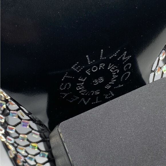 Stella McCartney Jeweled Stretch Mesh Slide Sandals size 38 - Picture 12 of 12